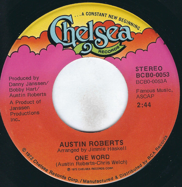 Austin Roberts : One Word (7", Hol)