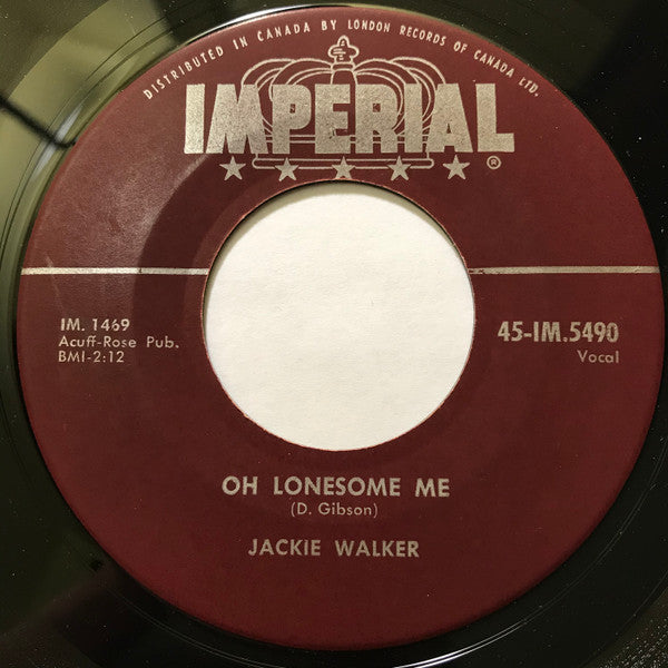 Jackie Walker : Only Teenagers Allowed / Oh Lonesome Me (7", Single)