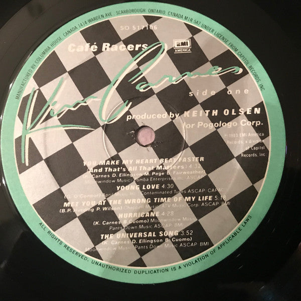 Kim Carnes : Café Racers (LP, Album, Club)