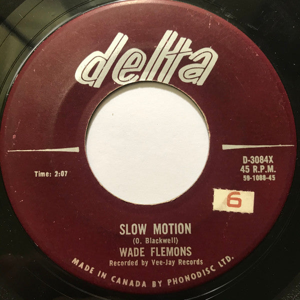 Wade Flemons : Slow Motion / Walking By The River (7")