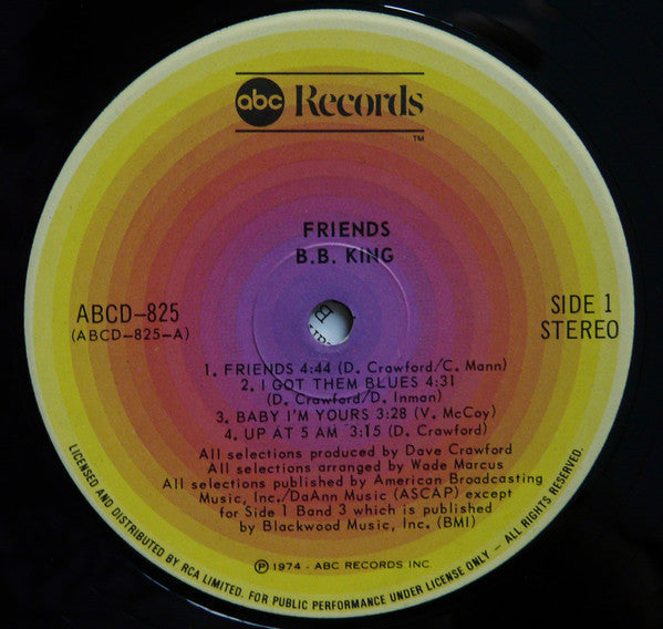 B.B. King : Friends (LP, Album)