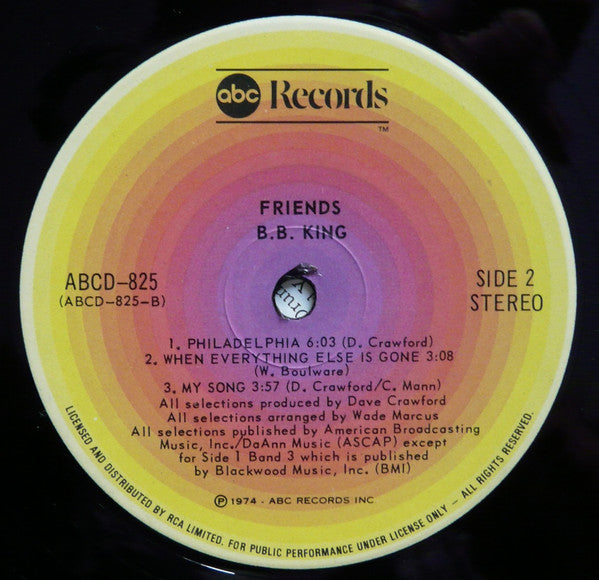 B.B. King : Friends (LP, Album)