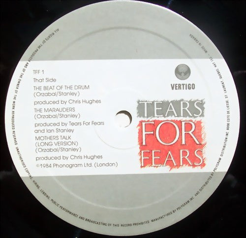 Tears For Fears : Mothers Talk (12", Dlx, Ltd, Gat)