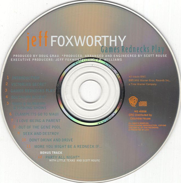 Jeff Foxworthy : Games Rednecks Play (CD, Album, Club)