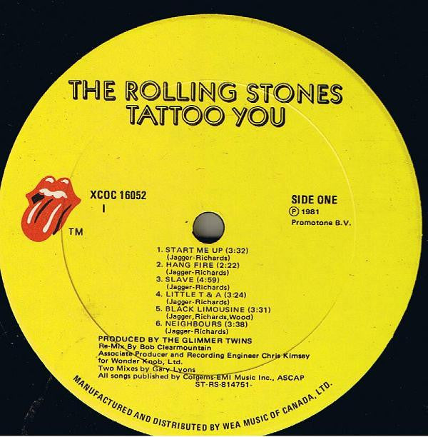 Rolling Stones* : Tattoo You (LP, Album, Imp)