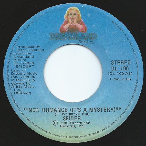 Spider (12) : New Romance (It's A Mystery) (7")