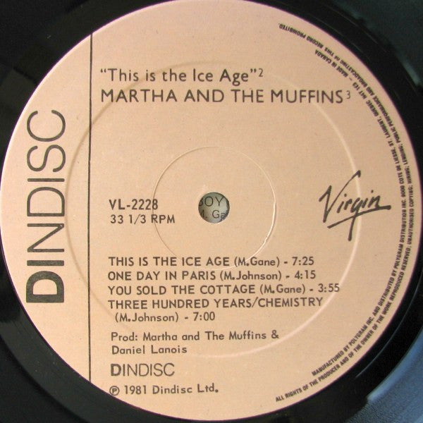 Martha And The Muffins : This Is The Ice Age (LP, Album)