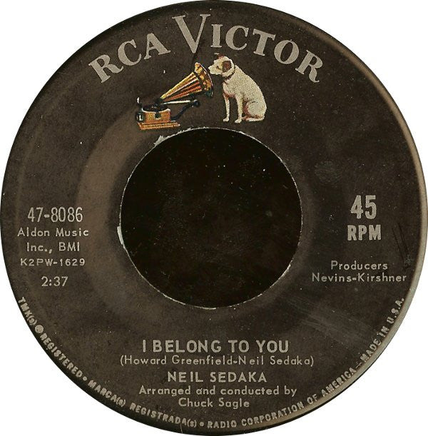 Neil Sedaka : Next Door To An Angel (7", Single, Ind)