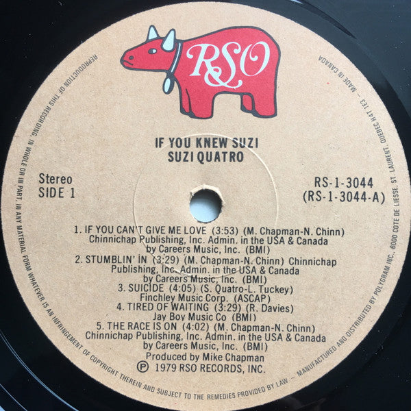 Suzi Quatro : If You Knew Suzi... (LP, Album)