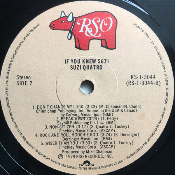 Suzi Quatro : If You Knew Suzi... (LP, Album)