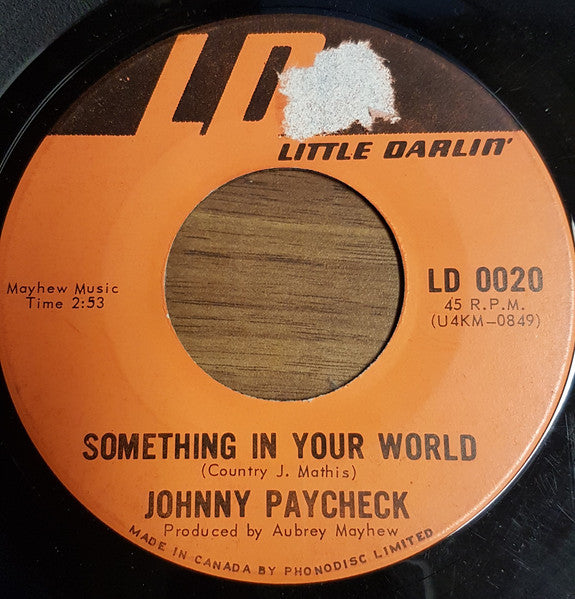 Johnny Paycheck : Jukebox Charlie / Something In Your World (7", Single)