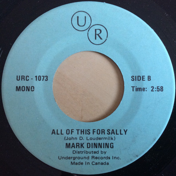 Mark Dinning : Top Forty, News Weather And Sports / All Of This For Sally (7", Single, Mono, RE)