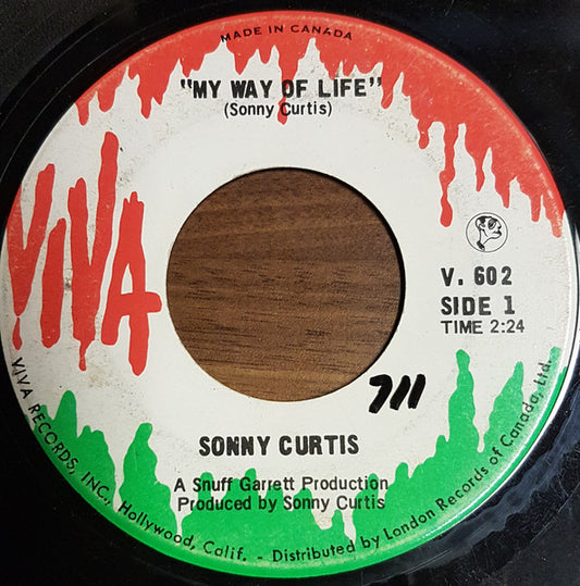 Sonny Curtis : My Way Of Life/Last Call (7", Single)