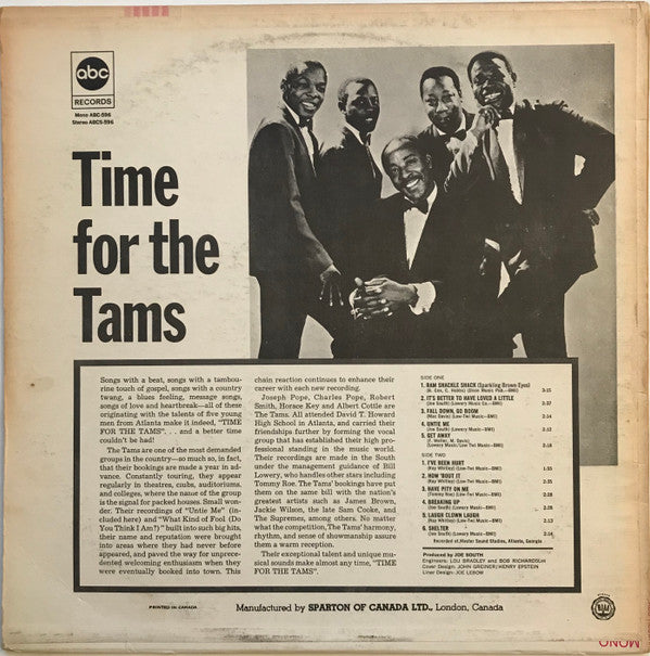 The Tams : Time For The Tams (LP, Album)