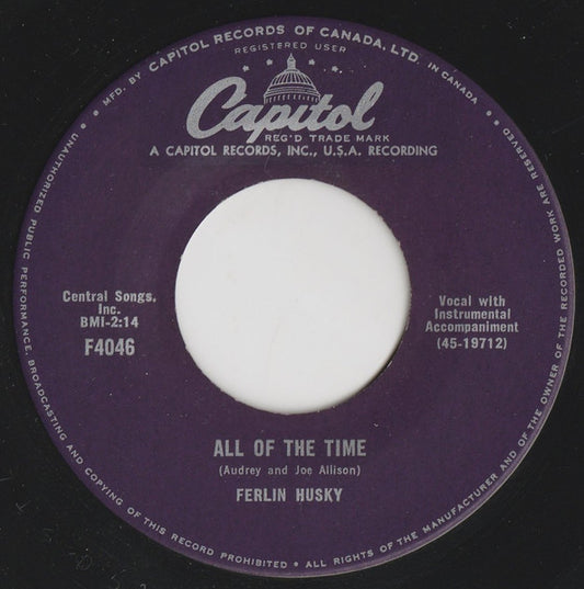 Ferlin Husky : All Of The Time / I Will (7")