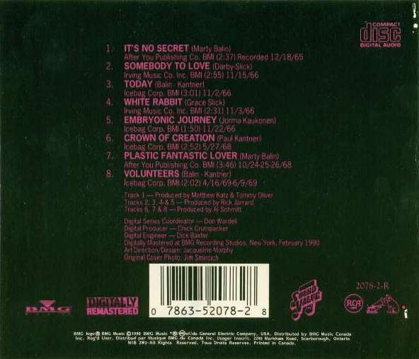 Jefferson Airplane : White Rabbit & Other Hits (CD, Comp, RM)