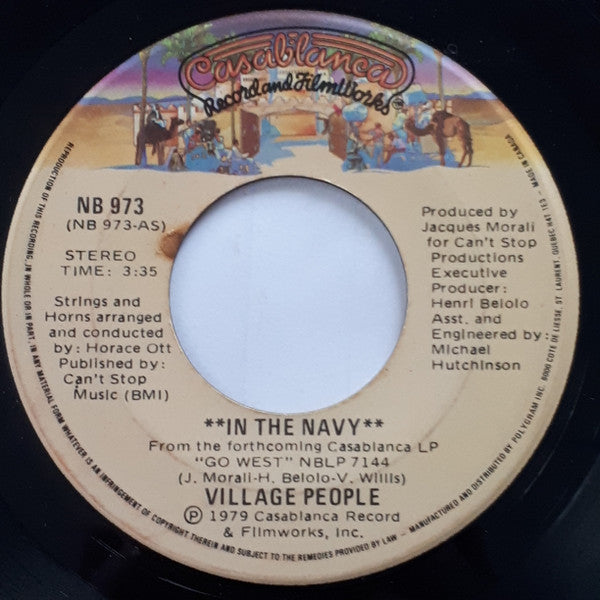 Village People : In The Navy (7", Single)