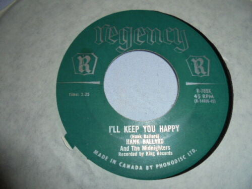 Hank Ballard & The Midnighters : Kansas City / I'll Keep You Happy (7")