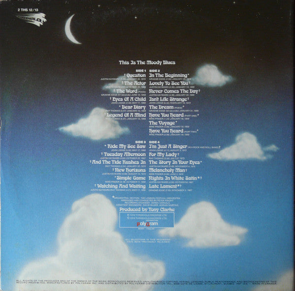 The Moody Blues : This Is The Moody Blues (2xLP, Comp, RE)