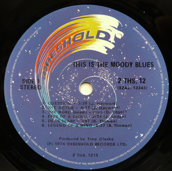 The Moody Blues : This Is The Moody Blues (2xLP, Comp, RE)