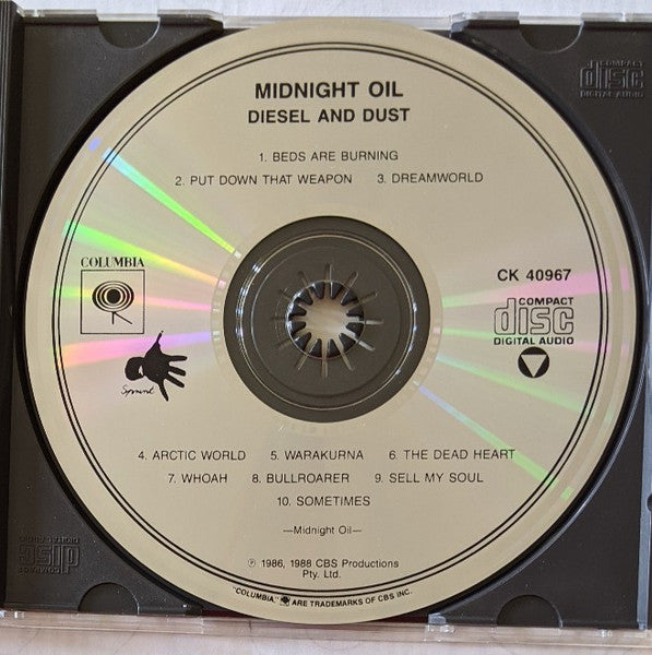 Midnight Oil : Diesel And Dust (CD, Album)