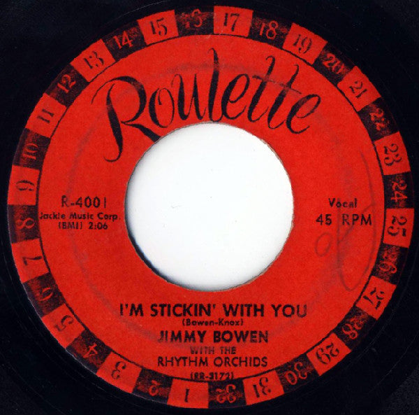 Jimmy Bowen With The Rhythm Orchids : I'm Stickin' With You (7", Single)