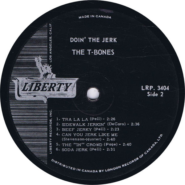 The T-Bones : Doin' The Jerk (LP, Album, Mono)