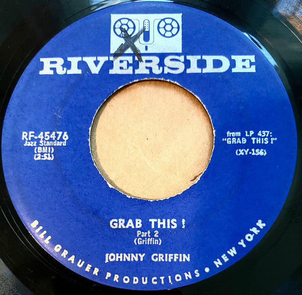 Johnny Griffin featuring Paul Bryant : Grab This! (7", Blu)