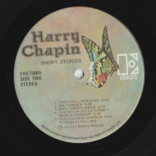 Harry Chapin : Short Stories (LP, Album, Gat)