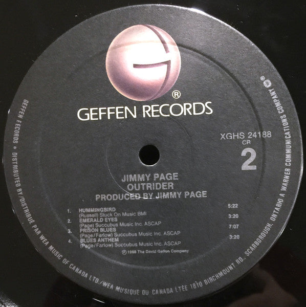 Jimmy Page : Outrider (LP, Album)