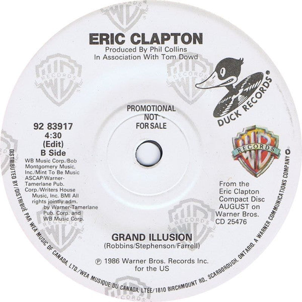 Eric Clapton : Behind The Mask (7", Single, Promo)