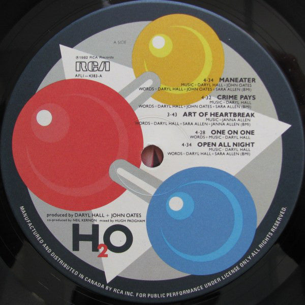 Daryl Hall & John Oates : H₂O (LP, Album)