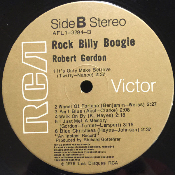 Robert Gordon (2) : Rock Billy Boogie (LP, Album)