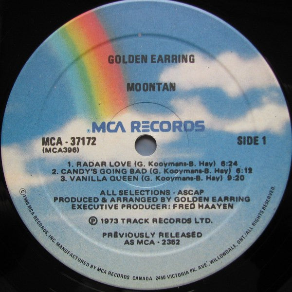 Golden Earring : Moontan (LP, Album, RE)