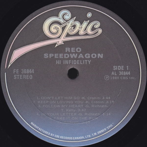 REO Speedwagon : Hi Infidelity (LP, Album)