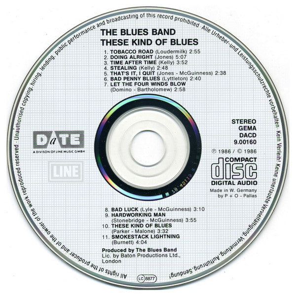 The Blues Band : These Kind Of Blues (CD, Album)