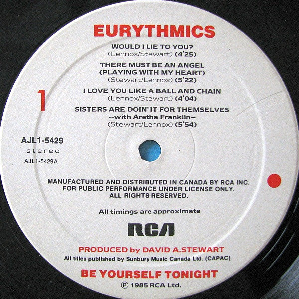 Eurythmics : Be Yourself Tonight (LP, Album)