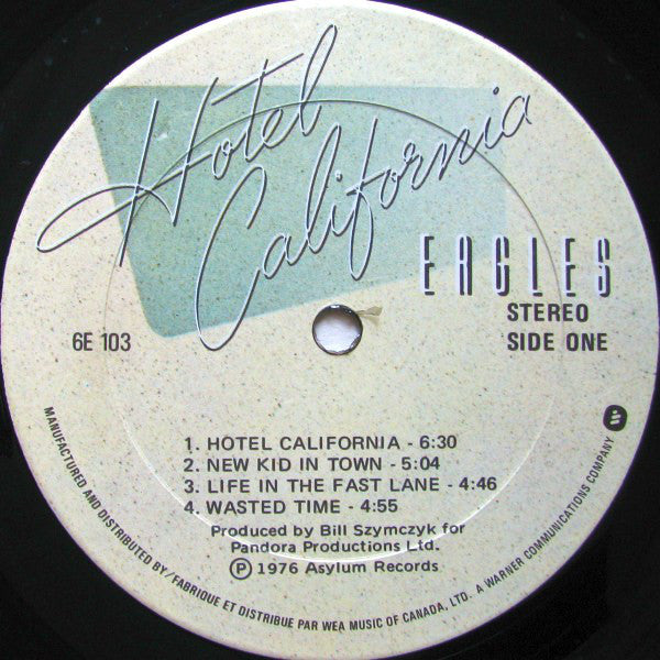 Eagles : Hotel California (LP, Album, RE, Qua)