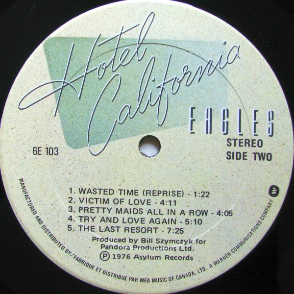 Eagles : Hotel California (LP, Album, RE, Qua)