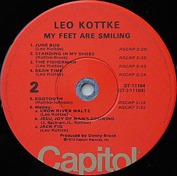 Leo Kottke : My Feet Are Smiling (LP, Album, Los)