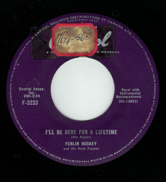 Ferlin Huskey And His Hush Puppies* : I'll Be Here For A Lifetime / Dear Mister Brown (7", Single)