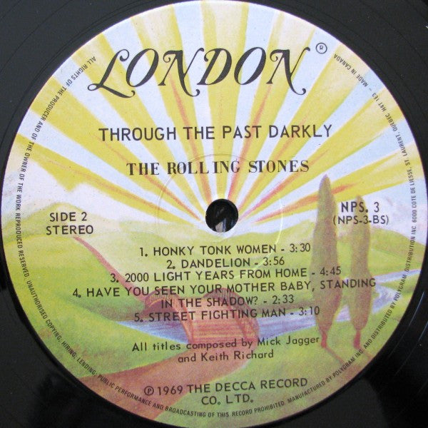 The Rolling Stones : Through The Past, Darkly (Big Hits Vol. 2) (LP, Comp, RE)