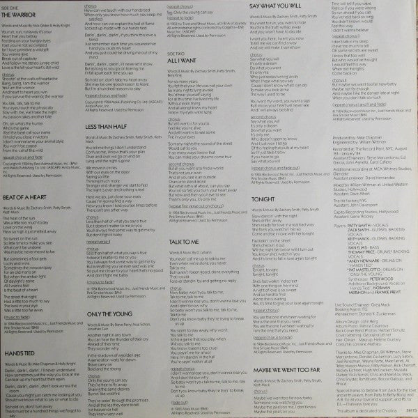 Scandal (4) featuring Patty Smyth : Warrior (LP, Album)