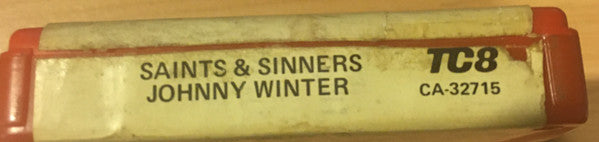Johnny Winter : Saints & Sinners (8-Trk, Album, Red)