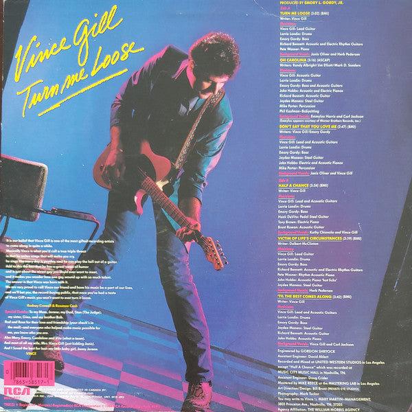 Vince Gill : Turn Me Loose (12", MiniAlbum)