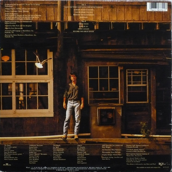 J.C. Crowley : Beneath The Texas Moon (LP, Album)