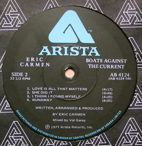 Eric Carmen : Boats Against The Current (LP, Album)