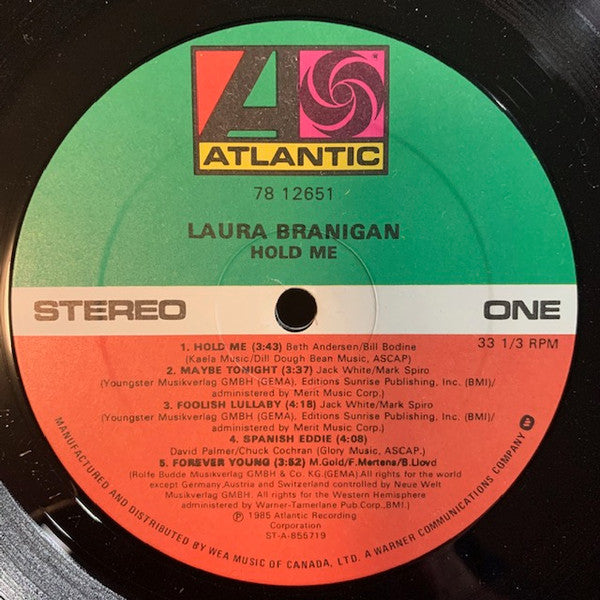 Laura Branigan : Hold Me (LP, Album)