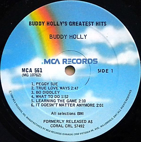 Buddy Holly : Buddy Holly's Greatest Hits (LP, Comp, RE)