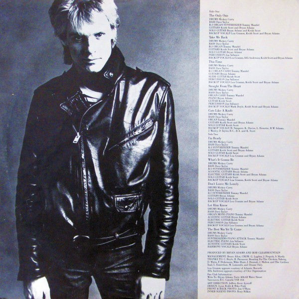 Bryan Adams : Cuts Like A Knife (LP, Album, Cin)